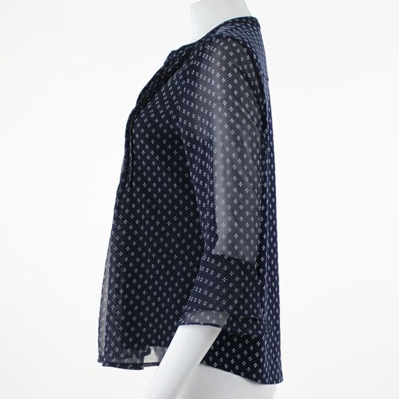 Charter Club Petite Printed Pintuck Top - Picture 4 of 5